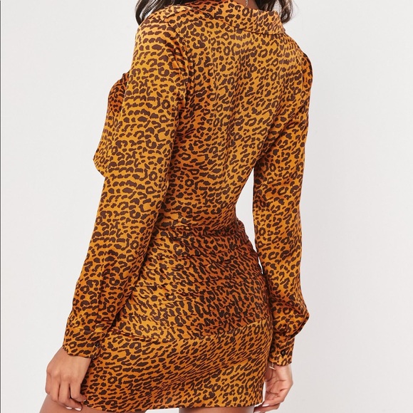 NWT Satin leopard skirt set - Picture 3 of 7
